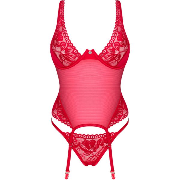 OBSESSIVE - LACELOVE CORSET RED XS/S 5